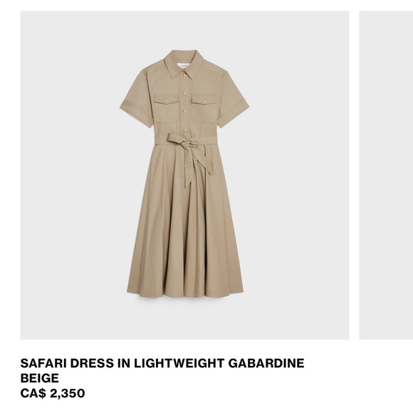 Cèline Safari dress with pockets. Size S (US 2-4) - Picture 12 of 15